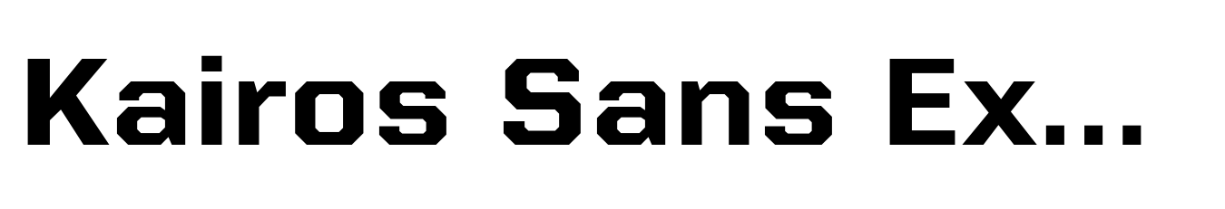Kairos Sans Extended Bold